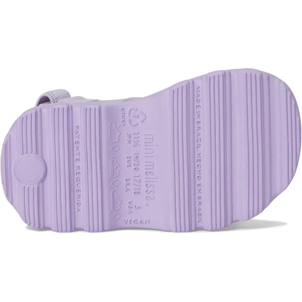 Mini Melissa Kick Off Sandals Toddler US 12 Purple Adjustable Strap ZOGG1123